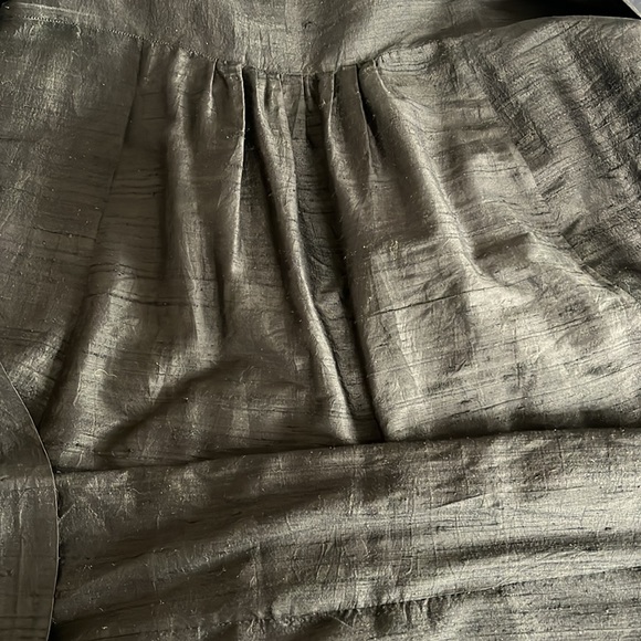 Gorgeous v neck silk black dress, ties in back, size S, Portland based designer - Picture 5 of 5